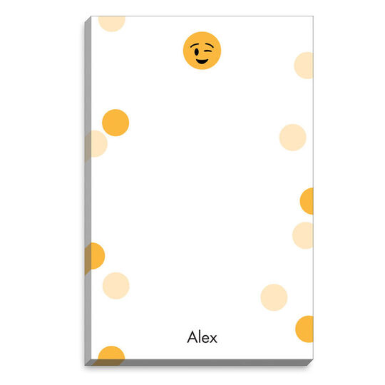 Emoji Wink Dots Notepads